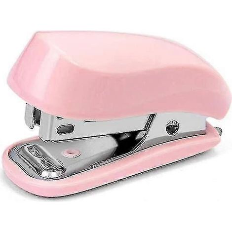Mini-heftgerät In Rosa Mit Heftklammern, Niedliches Kleines Heftgerät Fürs Büro, Geschenk Für Schüler Oder Berufstätige (rosa)