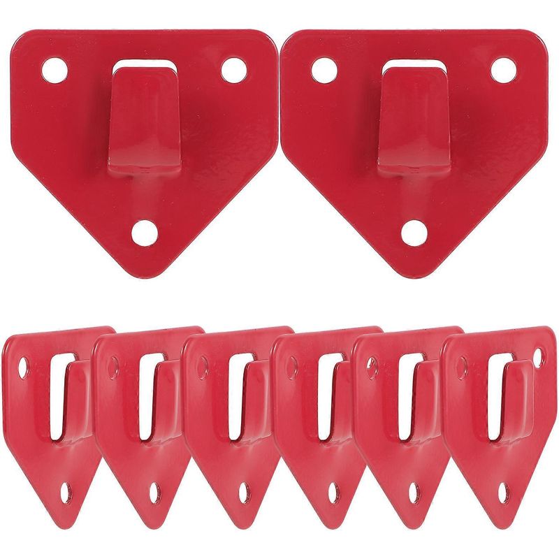 Wandmontierte Feuerlöscherhaken, Robuste Feuerlöscher-halterung (rot) – 6,20 X 6,20 X 0,80 Cm – Rot