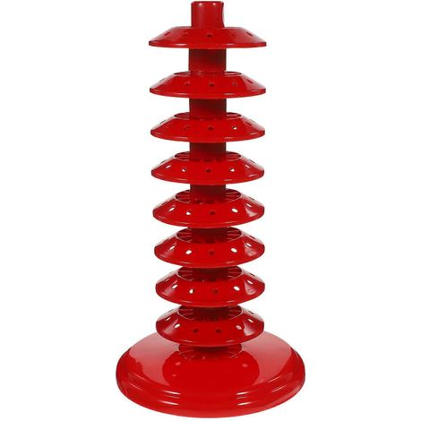 Cake-pop-lutscherständer, Mehrstöckiger Lutscherhalter, Lutscher-präsentationsständer – 41,50 X 14,00 X 14,00 Cm – Rot