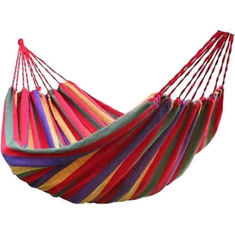 Einteilige Reisehängematte, Regenbogenfarbene Schaukel, Outdoor-hängematte Für Die Freizeit
