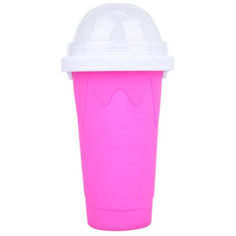 Umweltfreundlicher, Doppelwandiger Smoothie-becher Aus Rotem Silikon, Ideal Für Den Heimgebrauch.