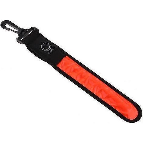 Rote Led-reflexstreifen Für Den Fahrradrucksack