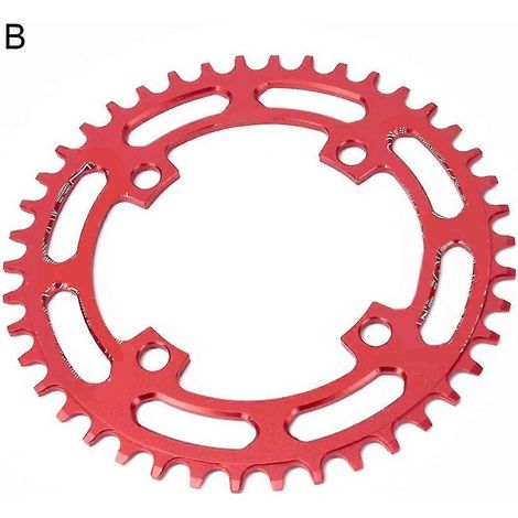 104 Mm Lochkreis, Rundes 40/42-zahn-kettenblatt Für Mountainbikes (narrow/wide) – Ausführung A – Rot
