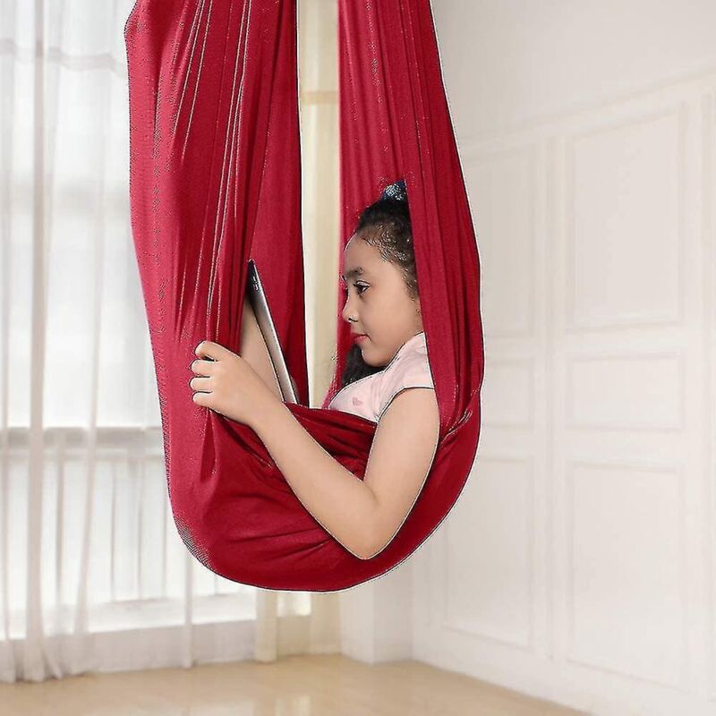 Barsinfi Kinderschaukelhängematte, Rote Indoor-schaukelhängematte