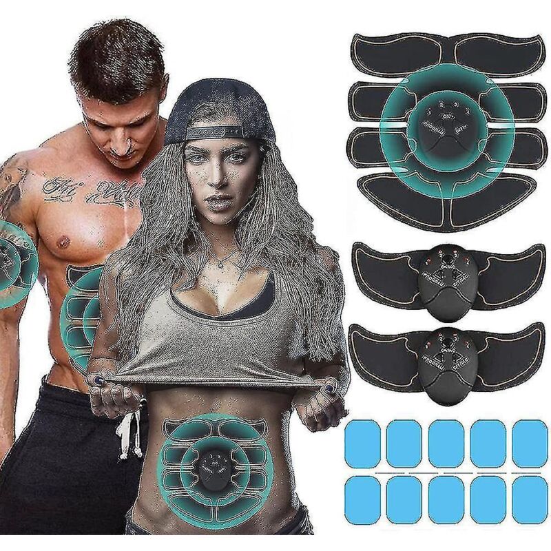 Bauchmuskeltrainingsgerät, Ems-muskelstimulator, Bauchmuskeltrainer, Heimtraining, Fitness, Roter Bauchmuskelstimulator