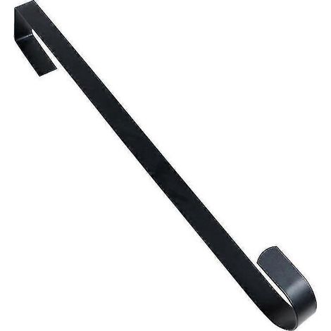 Türkranzhalter Für Die Haustür, Metall, Zur Befestigung An Der Tür, Einzelner Haken – 26–38 Cm Langer Schwarzer Haken