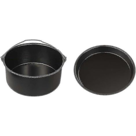 Zubehör Für 7-zoll-heißluftfritteuse, Set Mit 2 Kuchenformen Und Pizzablechen