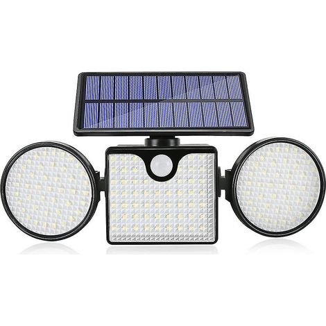 Packung Mit 1 Solarbetriebener Sicherheitsleuchte Mit Bewegungsmelder, 260 Leds, Für Garage, Terrasse Oder Patio.