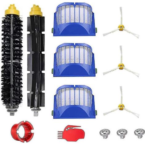 Ersatzzubehörset Für Roomba 600, 650, 620, 651, 621, 615, 616 Und 605: Schwarzer Filter (12 Stück).