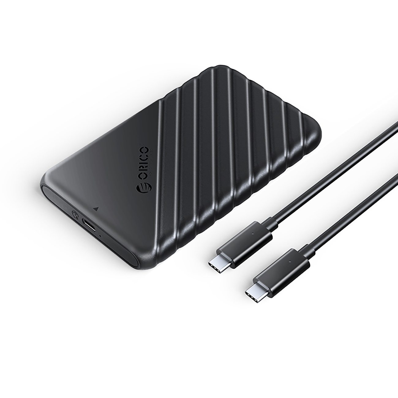 25pw1c-c3 2,5'' Hdd/ssd-gehäuse Mit Usb-c 6 Gbit/s – Schwarz