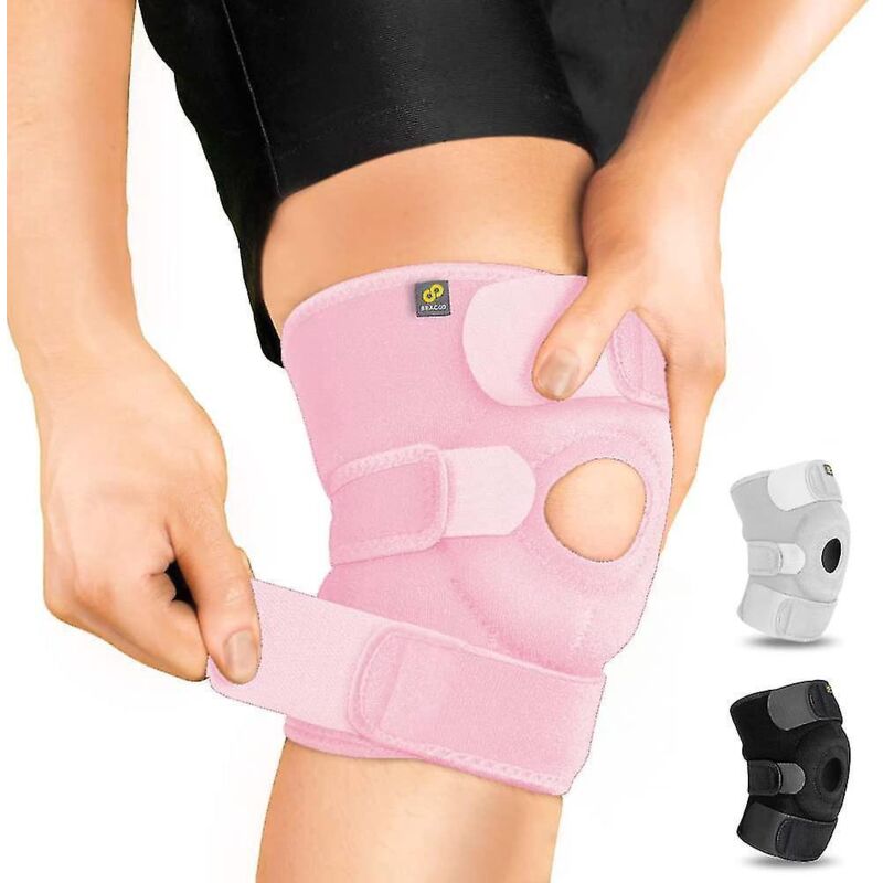 Verstellbare Kniebandage Mit Kompression Für Die Patellasehne, Für Männer Und Frauen – Lindert Arthritisschmerzen, Fördert Die Genesung Nach Verletzungen Und Ist Ideal Zum Laufen.