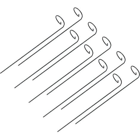 10 Kletterpflanzenstützen Aus Metall, Wiederverwendbare Pflanzenstützen, Gartengeräte (50 Cm) – 50,00 X 6,00 X 0,30 Cm