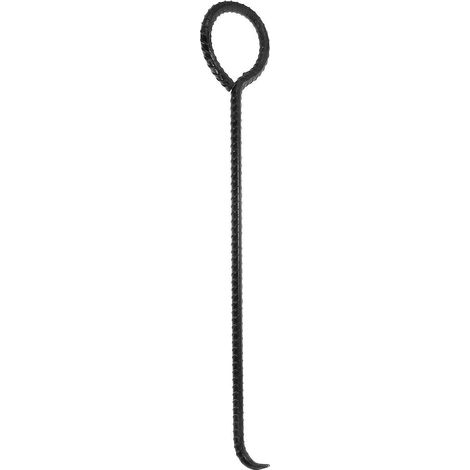 Schachthaken, Schachtheber, Rolltorhaken, Schachtdeckelheber, Zubehör – 40,00 X 10,00 X 5,00 Cm – Schwarz