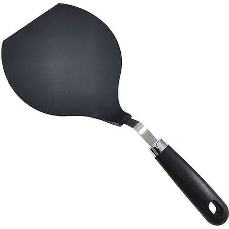 Hitzebeständiger Küchenspatel Aus Nylon, Antihaftbeschichteter Pizzaspatel Aus Kunststoff (schwarz) – 36,5 X 16,13 Cm – Schwarz