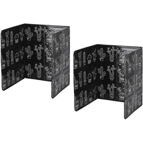 Isolierplatten Aus Aluminium Für Gasherde, Spritzschutz Gegen Speiseöl (kaktus) – 84,00 X 32,50 X 1,00 Cm – Schwarz