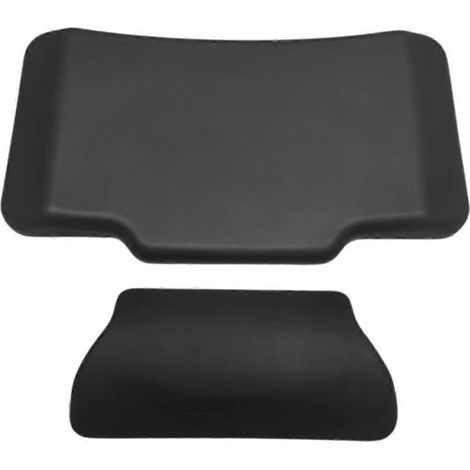 Set Bequemer Und Strapazierfähiger Motorrad-rückenlehnenkissen – 29,60 X 16,90 X 1,50 Cm – Schwarz