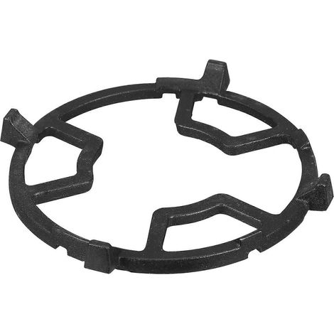 Wok-untersetzer, Gasbrennerrost, Runder, Rutschfester Gusseisen-untersetzer, Topfuntersetzer – 19 X 19 Cm – Schwarz
