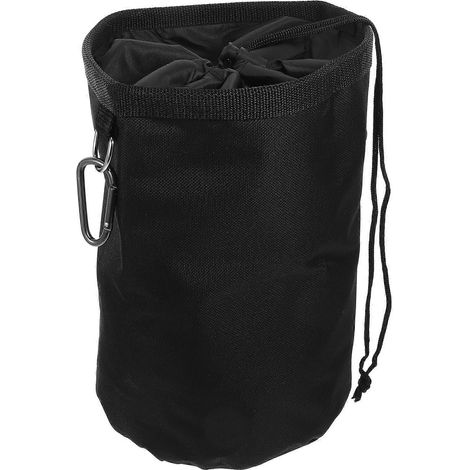 Hängender Wäscheklammerbeutel, Organizer Mit Kordelzug Und Haken – 28,00 X 20,00 X 20,00 Cm – Schwarz