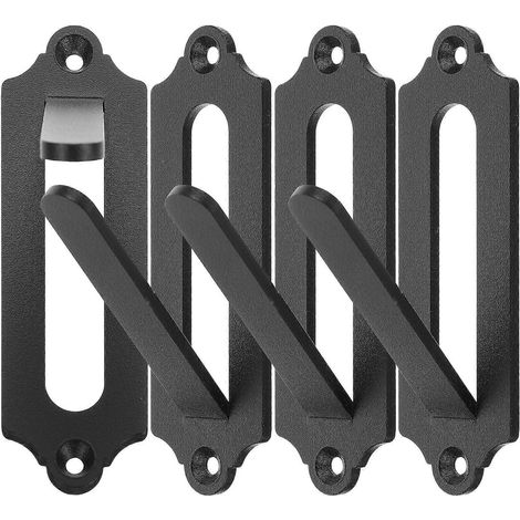 Wandhalterungen Im Europäischen Totenkopf-design – 10,50 X 6,00 X 3,30 Cm – Schwarz