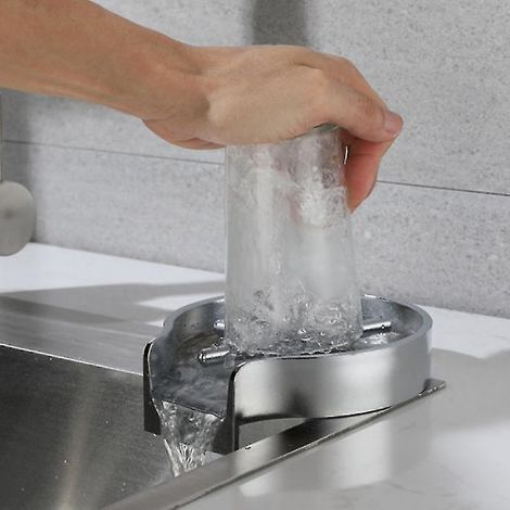 Automatischer Glasflaschenreiniger, Kaffeekannenreiniger, Schwarzer Glasreiniger