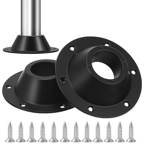 Tischfüße Für Wohnmobile, Tischfüße Für Boote, Wohnmobilzubehör – 17,00 X 17,00 X 4,50 Cm – Schwarz