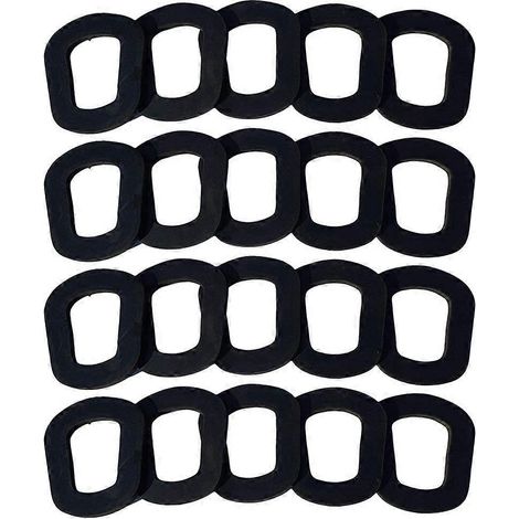 20 Kraftstofftankdichtungen, Ausgießerdichtung Für 5-gallonen-benzinkanister, Dichtungsring – 5,40 X 4,80 X 0,50 Cm – Schwarz