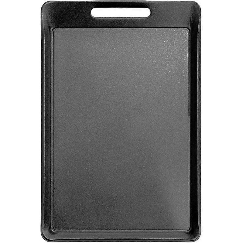Praktische Grillplatte Aus Eisen, Ideal Für Camping (schwarz) – 13 X 8,5 Cm – Schwarz