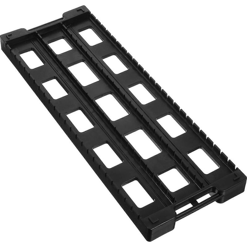 H-förmiger Trockenständer Für Leiterplatten Mit 25 Steckplätzen Zur Aufbewahrung Und Trocknung Von Elektronikplatinen. – 43,70 X 16,00 X 3,00 Cm – Schwarz