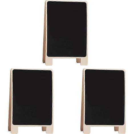 Set Mit 3 Memotafeln Aus Zedernholz (schwarz) – 30,00 X 20,00 X 1,00 Cm – Schwarz