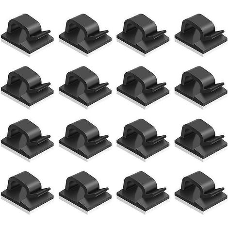 200 Selbstklebende Kabelorganisatoren Für Den Schreibtisch, Kabelhalter, Kabelmanagement (schwarz) – 2,00 X 1,30 X 0,90 Cm – Schwarz