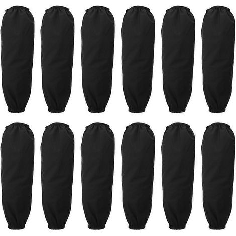 Set Mit 6 Wasserdichten Und Ölabweisenden Küchenhüllen Für Restaurants – 40 X 19 X 0,5 Cm – Schwarz