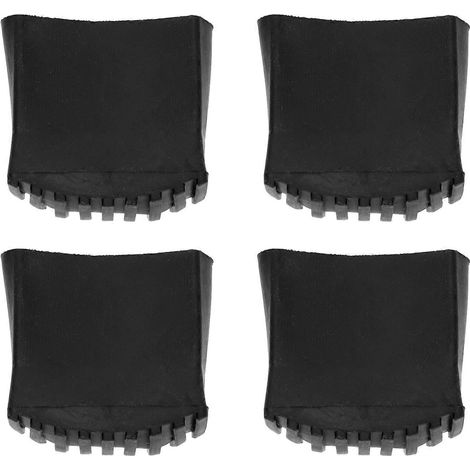 Set Mit 4 Rutschfesten Leiterfüßen – 7,00 X 7,00 X 3,50 Cm – Schwarz