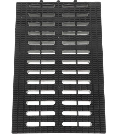 Abflussrost Aus Kunststoff, Küchenablaufrost, Dachrinnenrost – 31,00 X 20,00 X 2,20 Cm – Schwarz