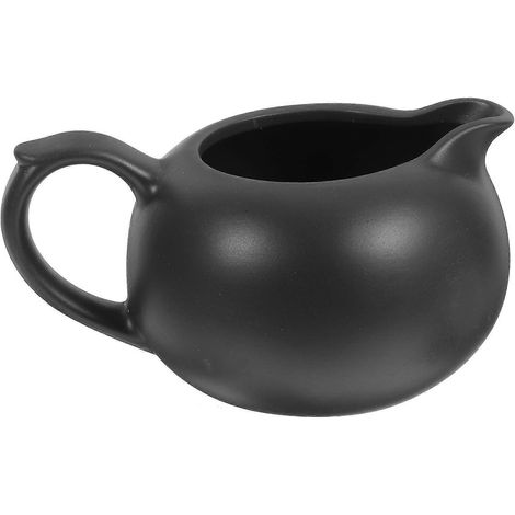 Keramik-milchspender, Keramik-milchkessel, Kaffeekännchen, Küchenaccessoires – 12,60 X 8,80 X 6,50 Cm – Schwarz