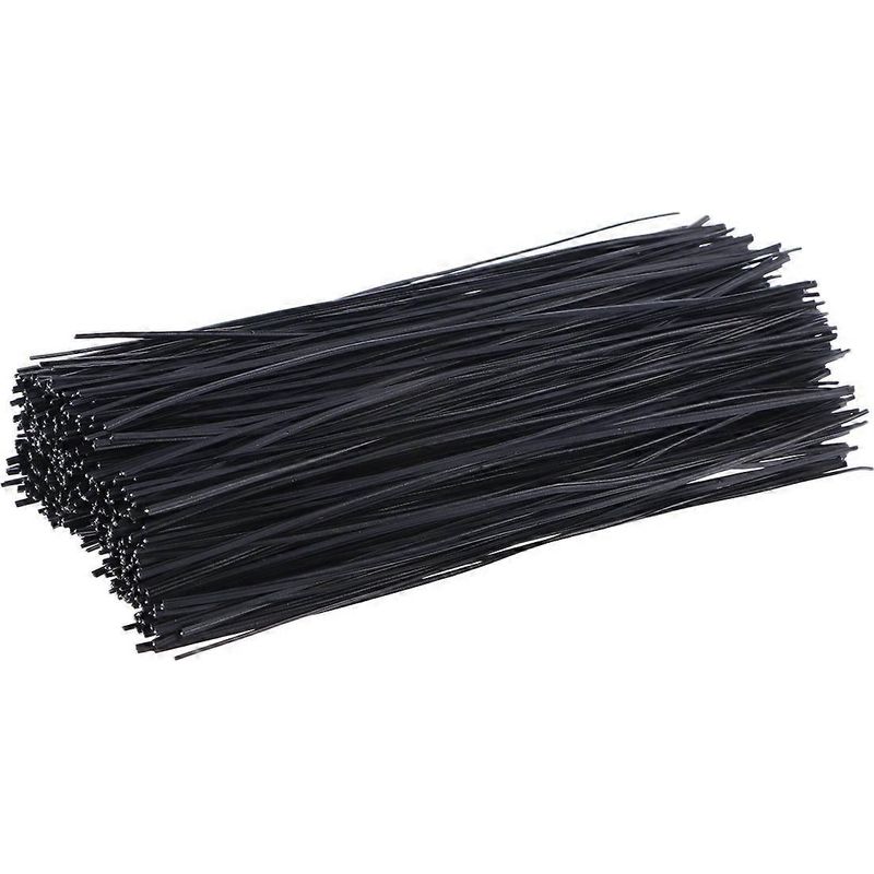 Packung Mit 1000 Schwarzen, Kunststoffummantelten Kabelbindern Aus Eisen, 15 Cm Lang, Für Den Einsatz Zu Hause Oder Im Büro. – 15 X 0,18 Cm – Schwarz