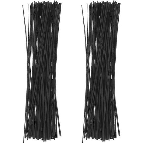 1000 Wiederverwendbare Drahtbinder Für Brot Und Pflanzen – 0,1 X 0,18 X 20 Cm – Schwarz