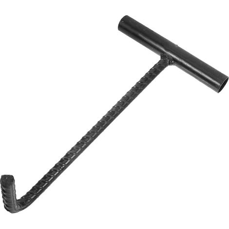 Kanaldeckelhaken, Einziehbarer Türhaken, Praktischer Kanaldeckelheber Aus Stahl – 27,00 X 15,00 X 6,50 Cm