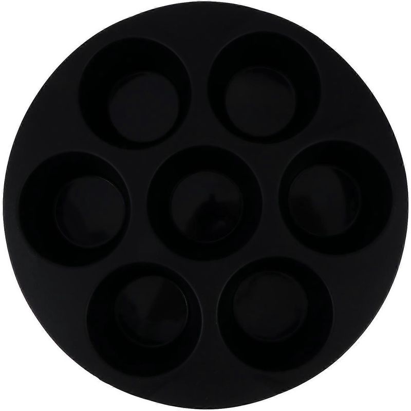 Silikon-muffinform, 7 Mulden, Zubehör Für Heißluftfritteusen – 21,00 X 21,00 X 4,50 Cm