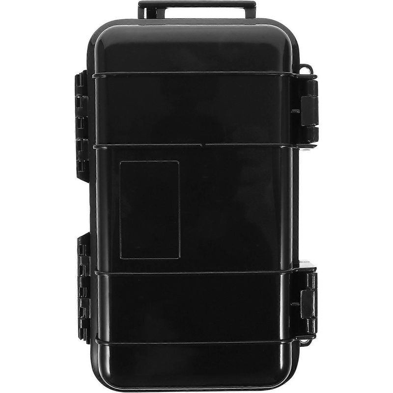 Outdoor-überlebenskoffer, Robuste Aufbewahrungsbox, Multifunktionaler Aufbewahrungskoffer Für Wildnis-überlebenszubehör – 19,2 X 12,2 X 5,2 Cm – Schwarz