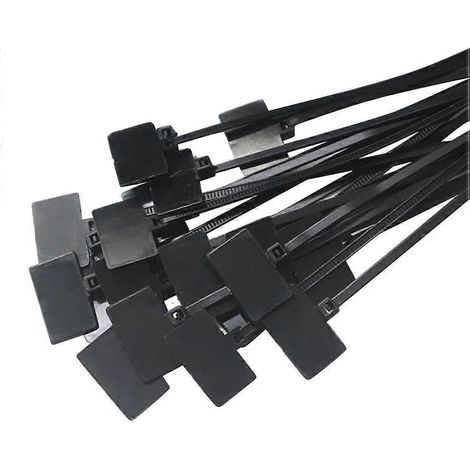 250 Robuste, Selbstverriegelnde Kabelbinder (4 X 150 Stück) Mit Nylonkern Und Beschriftungsetikett Für Haushalt Und Büro (schwarz) – 16 X 2,5 Cm – Schwarz