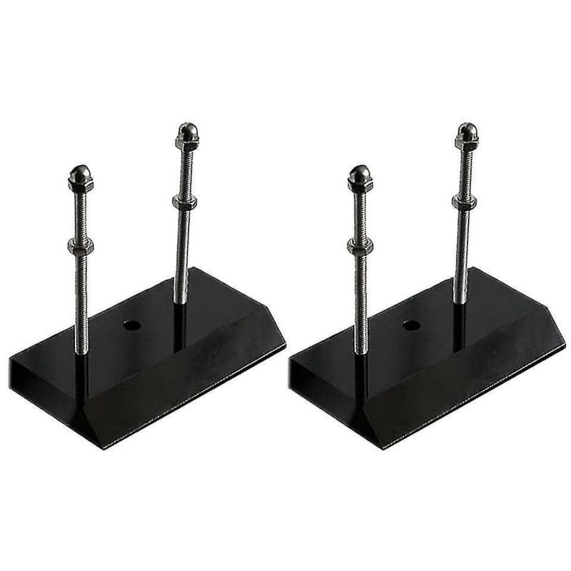 Set Mit 2 Wandhalterungen Für Skateboards.
