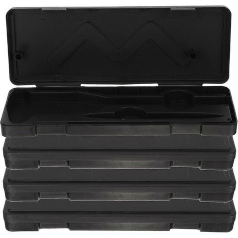 Multifunktionale Aufbewahrungsbox Für 4 Tragbare Messschieber – 25,1 X 9 Cm – Schwarz