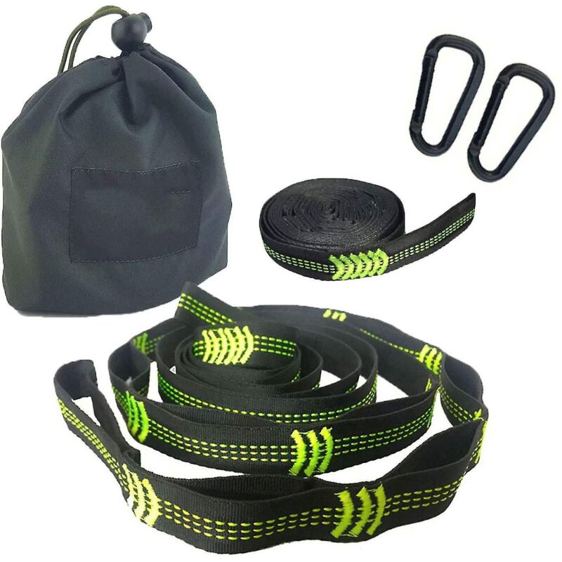 Hängemattengurte, Set Mit 2 Baumgurten, Aus Nicht Elastischer Polyesterfaser, Tragbar Und Leicht, Baumfreundlich, Für Eine Schnelle Und Einfache Installation.