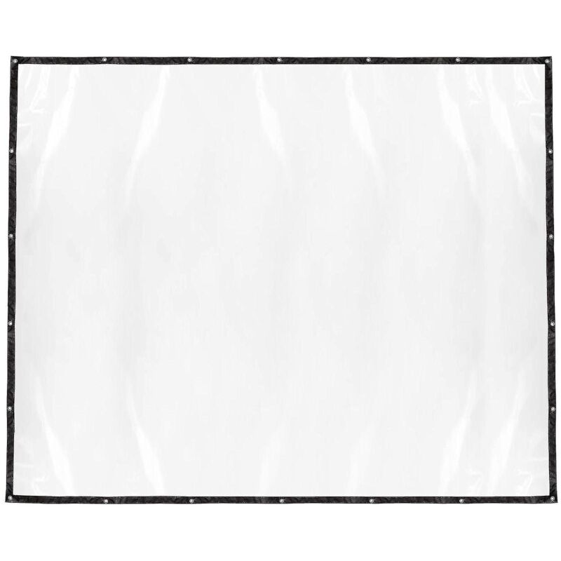 Wasserdichte, Transparente Plane Mit Ösen, Strapazierfähig, Aus Pvc, Für Terrassenpflanzen – 300 X 250 Cm – Schwarz
