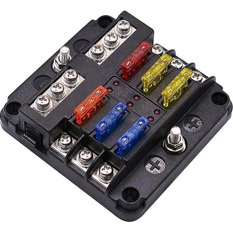 Wasserdichter Sicherungsblock Mit Led-anzeige Für Den Elektrischen Verteilerkasten Von Pkw/lkw.