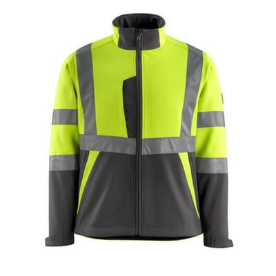 Mascot Kiama Soft Shell Jacke Größe 2XL, hi-vis gelb/dunkelanthrazit