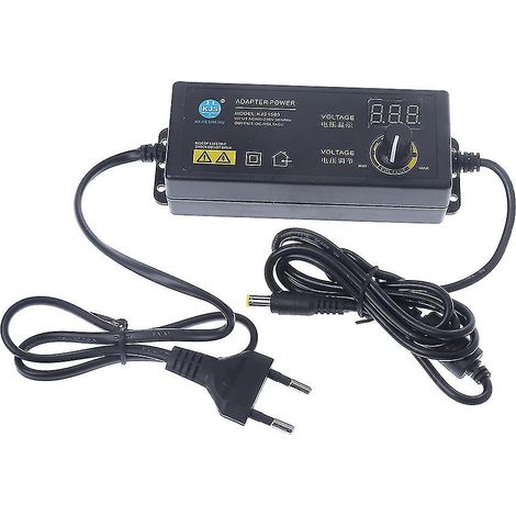 Einstellbares Netzteil Mit Display, Wechselstrom 100–240 V Auf Gleichstrom 3,8–37 V, Europäischer Stecker