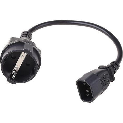 35 Cm Langes Usv-/pdu-stromkabel, Iec 320 C14 Auf Europäische Ce7-steckdose Adapter