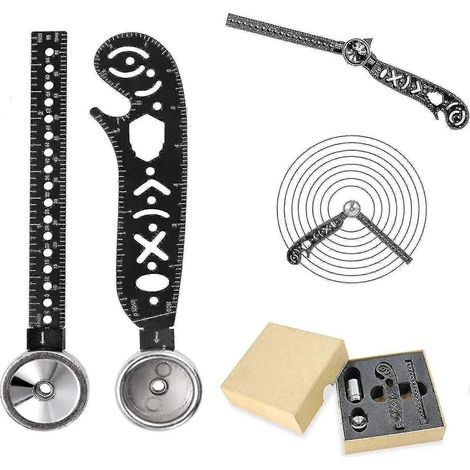 Vielseitiges Multifunktions-zeichenwerkzeug Mit Gebogenem Magnetlineal, Winkelmesser Und Mini-zirkel. Ideal Für Designer, Künstler, Architekten Und Studenten.