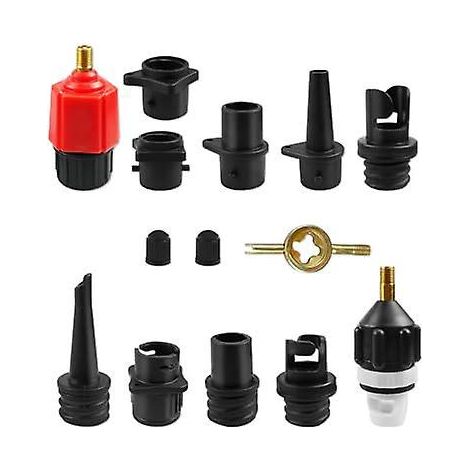 Sup-aufblaspumpen-adapterset Mit 9 Luftventildüsen